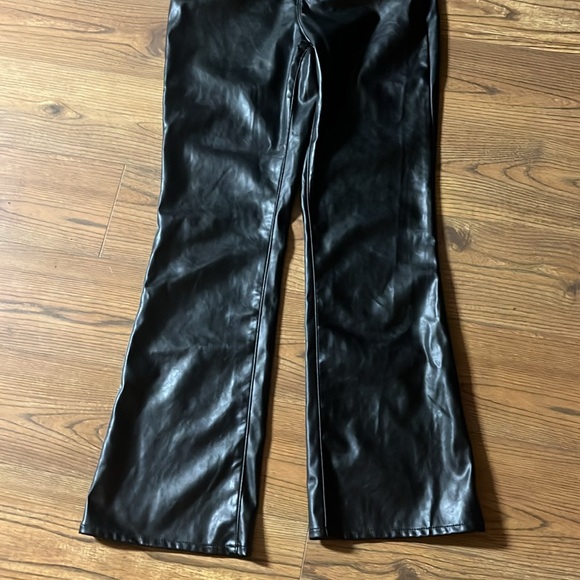 Old Navy Highest High Rise Flare Faux Leather Pants - Picture 2 of 9
